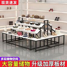 放包包的置物架摆放包架中岛台童鞋店花店鞋包母婴店多层仿大理石