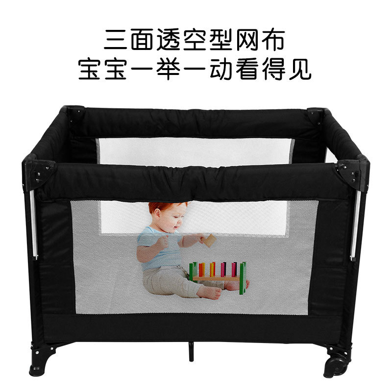 Camas transfronterizas multifuncionales extraíbles para bebés cama de empalme portátil cama de juego plegable fábrica al por mayor image 4