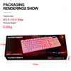 Keyboard, fuchsia mouse, laptop suitable for games