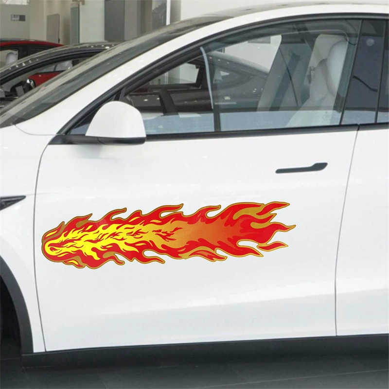 Горячее солнце пламя автомобильные наклейки пламя Тотем цифровые персонализированные наклейки красное пламя автомобильные наклейки пара