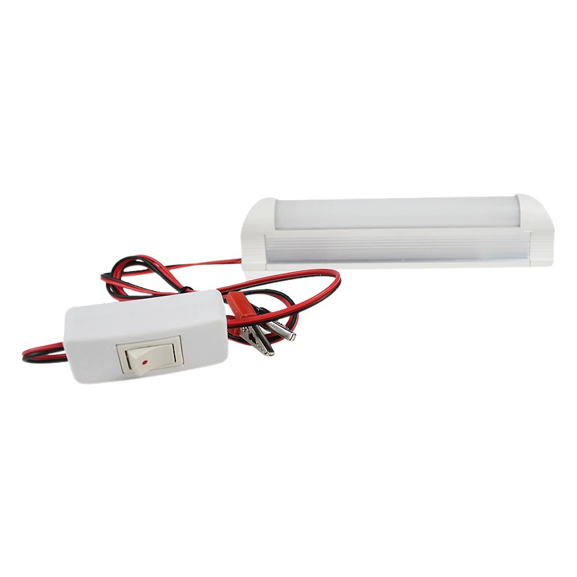 Светодиодная лампа T8 12В для световых коробов, интегрированная, для международной торговли, хит продаж на ночных рынках, светодиодная лампа-клипса, флуоресцентная, мощное освещение