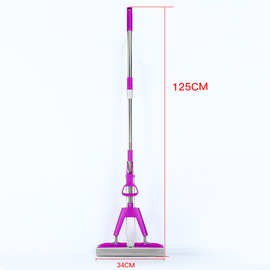 海绵拖把吸水家用拖布地拖一拖净卫生间可对折式胶棉
