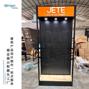 Custom new removable mobile phone accessories cabinet 3C digital accessories display rack iron accessories display cabinet communication counter