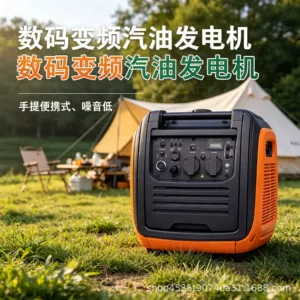 Portativ 7KW benzin generatoru, rəqəmsal dəyişən tezlikli, səssiz, RV səyahət üçün, TO7000IS-W