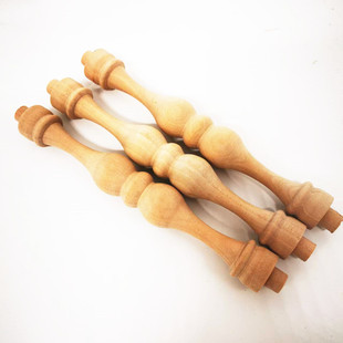 Manufacturer Customized Wooden Wine Cabinet Small Roman European Furniture Decoration Gourd Column Bridge Decoration Solid Wood Column