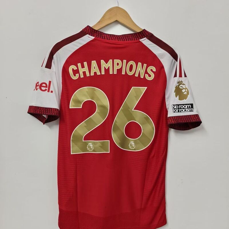 2526 Arsenal League Champion Jersey Liverpool Manchester City Chelsea Newcastle Home and Away Football Uniforms 2526 Arsenal League Champion Jersey Liverpool Manchester City Chelsea Newcastle Home and Away Football Uniforms
