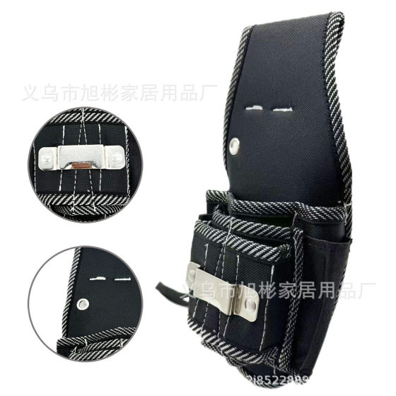 Canvas Toolkit Carpentry Waist Bag small size Black Oxford Cloth Electrical Bag Hardware Toolkit Waist Bag Wholesale