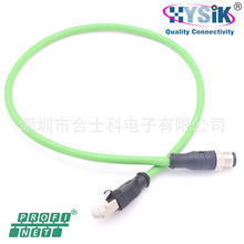 M12 Ethercat A�� 8о���^�DRJ45ǧ�׾W�����I���C��̫�Wˮ�����^