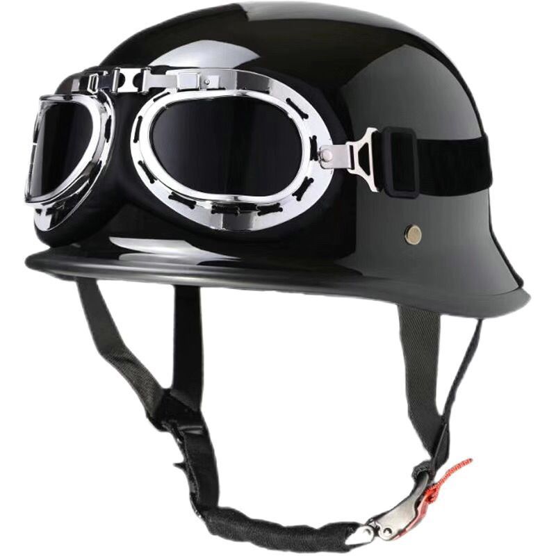 인터넷 연예인의 인기 스타일: 고글이 달린 밝은 검정색