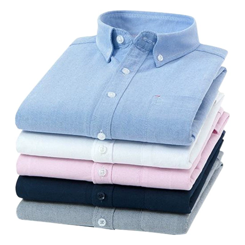 Рубашка Мужская модная Новая не гладильная внутренняя одежда верхняя одежда модная повседневная универсальная хлопковая оксфордская Мужская белая рубашка с длинными рукавами