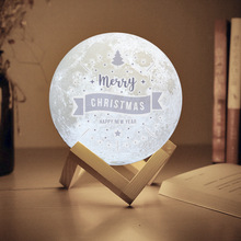跨境月球灯3D打印小夜灯创意礼品发光月亮灯台灯logo圣诞礼物