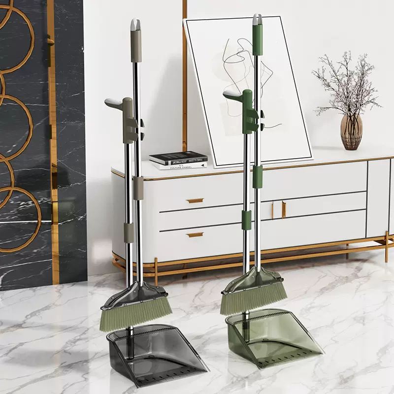 扫把簸箕套装家用透明2022新款组合塑料笤帚扫帚垃圾铲捎不粘头发