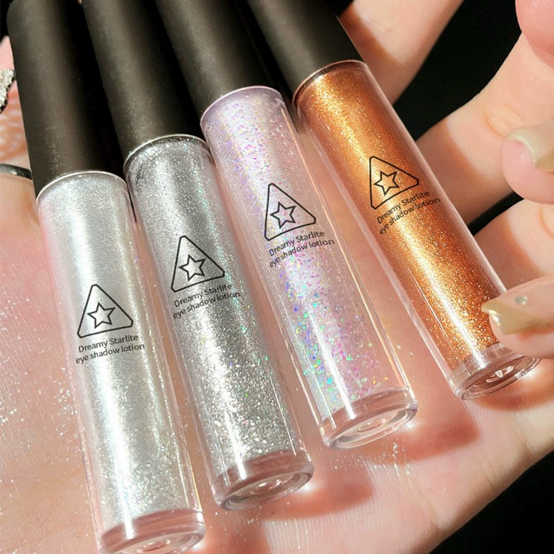 Liquid Glitter Eyeshadow & Highlighter, Multi-Use Nail Sequins, Sheer Sparkle Shades