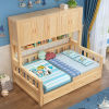 children wardrobe Wardrobe bed Tatami Cloakroom solid wood cabinet combination Small apartment Bed Cabinet one