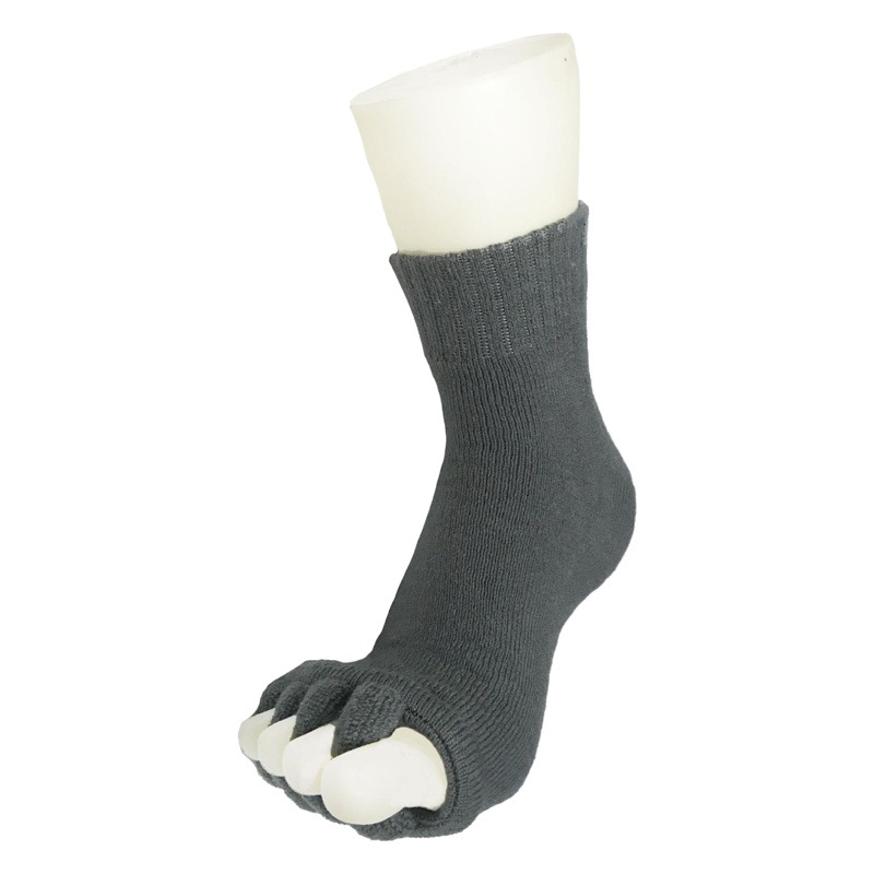 Calcetines del dedo del pie japoneses y coreanos calcetines del dedo del pie de la yoga del masaje DE LA SALUD calcetines del dedo del pie del algodón de acrílico suave de las mujeres calcetines abiertos del dedo del pie