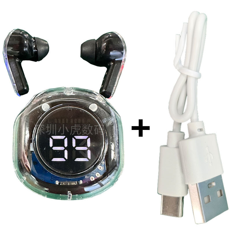 2世代水晶無線bluetoothイヤホン入耳式デジタル表示宇宙室イヤホンbluetooth本当に無線ロング航続|undefined