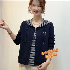 春装时尚休闲恤套头衫女装妈妈装秋季新款，预售日常通勤款