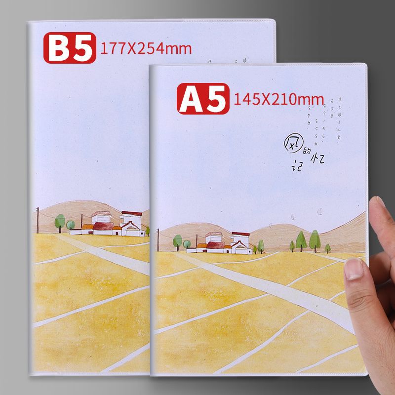 Cubierta de plástico personalizada cuaderno de notas personalizado cuaderno de notas de estudiantes logotipo creativo impreso cuaderno de notas