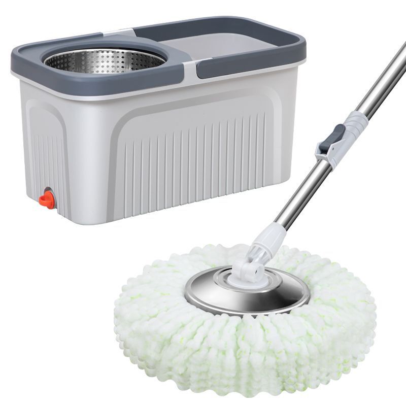 Rotating Mop for Home Use, Hands-Free, Labor-Saving, Racing Car Style Mop for Wooden Floors, Lazy Person's Popular Mop, Water-Absorbing Mop with Bucket