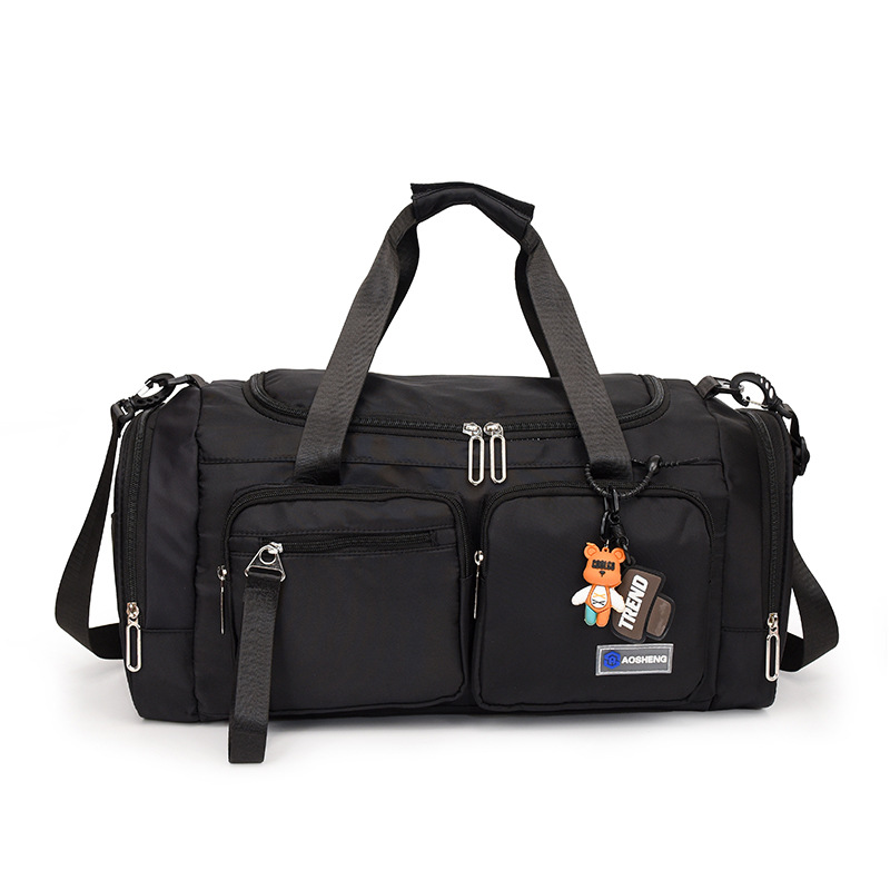 Bolsa de fitness de gran capacidad para viajes transfronterizos, modelo nuevo 2025, bolsa de viaje de corta distancia, bolsa multifuncional con separación de seco y húmedo, bolsa de equipaje compartimentada