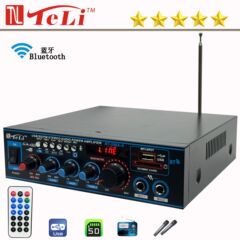 クロスボーダー人気録音機能付きマイク入力残響付き12/220v bluetooth uディスクリモコン機能