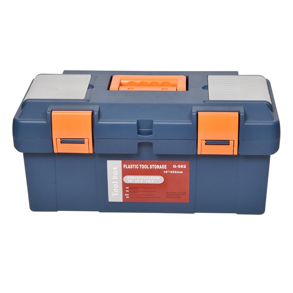 G-582 加厚PP塑料工具箱 汽保工具箱 五金工具箱 现货供应批发