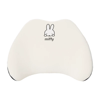 Cute Cartoon Car Seat Cushion, Seat cushion, seat cover - ice-silk-memory-foam-miffy-waistrest-beige