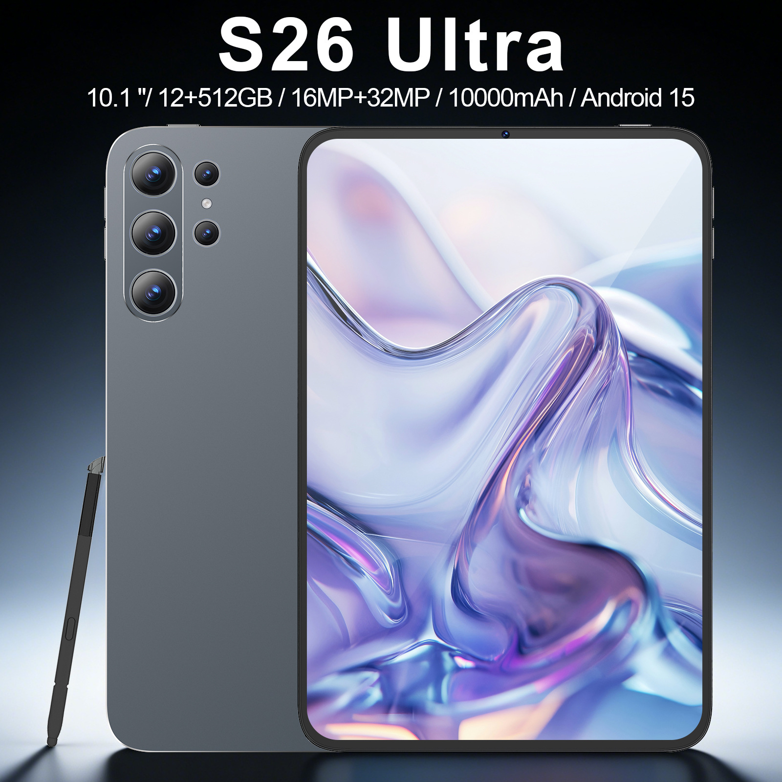 Cross-border S26 Ultra Smart Tablet 10.1inch High-Definition Large-Screen Tablet, Manufacturer Can Ship On Behalf Of_voghion.com