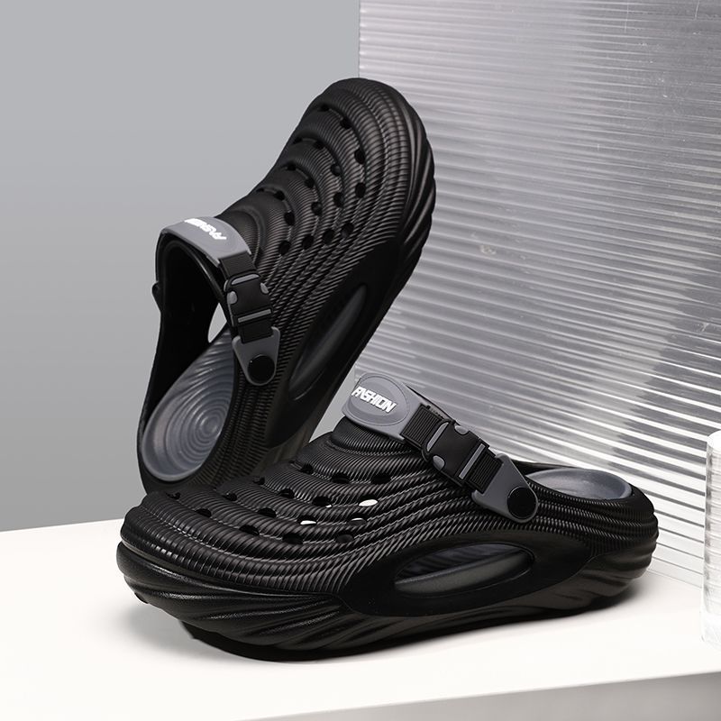 Eva Summer 2025 New Anti-Slip Slippers for Couples to Wear Thick-Soled Clogs for Men, College Style Ins High Appearance