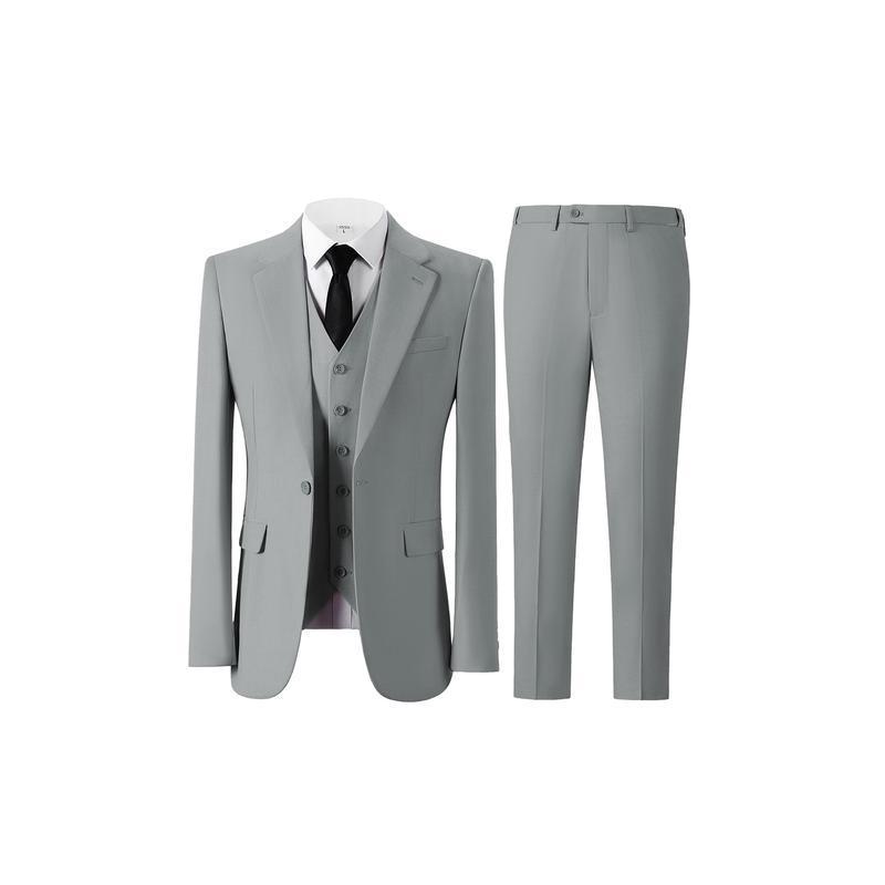 Ventas transfronterizas en caliente de comercio exterior, trajes de hombre, tres conjuntos de un solo botón delgado, traje de negocios formal