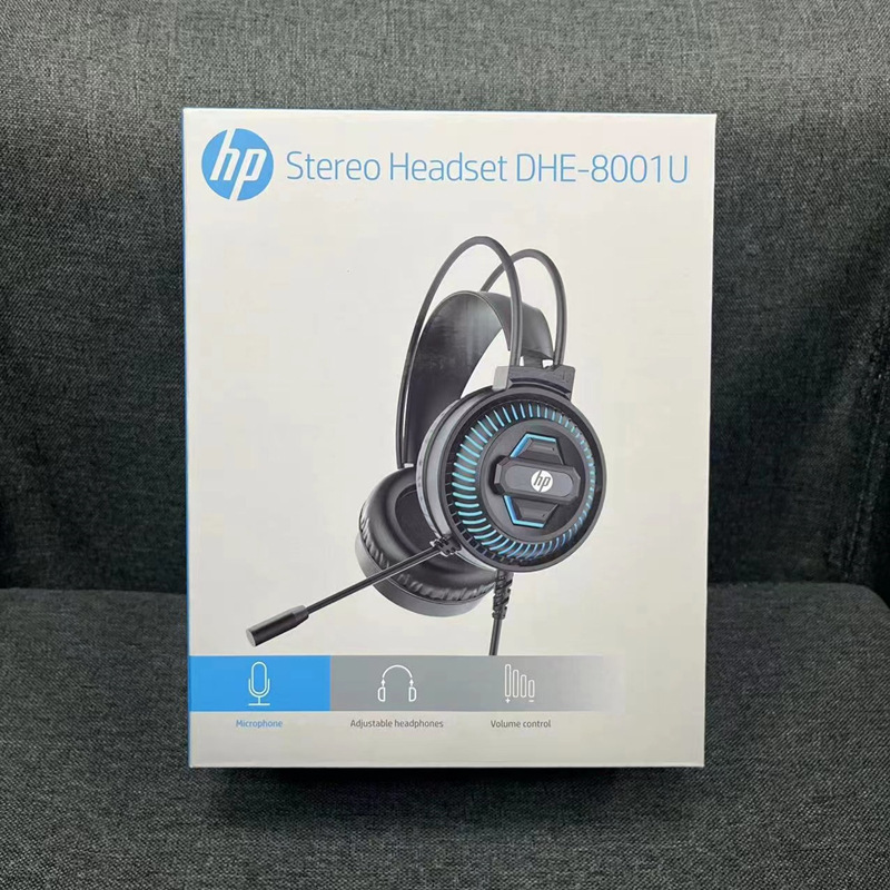 Hp H120ビジネスゲームusbヘッドフォンヘッドセット有線7.1ヘッドセット8001Uコンピュータ大ヘッドセット|undefined