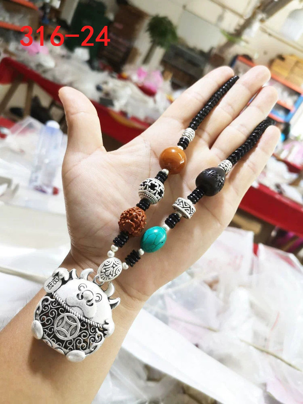 316仿古银项链毛衣链女饰品民族风复古抖音直播暴手工编绳艺长款|undefined