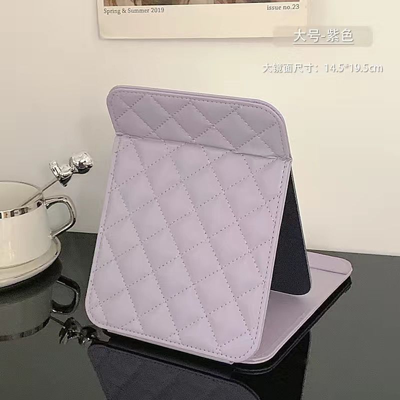 Cute Folding Desktop Makeup Office Set Of Two Portable Small Mirror For Carrying_voghion.com