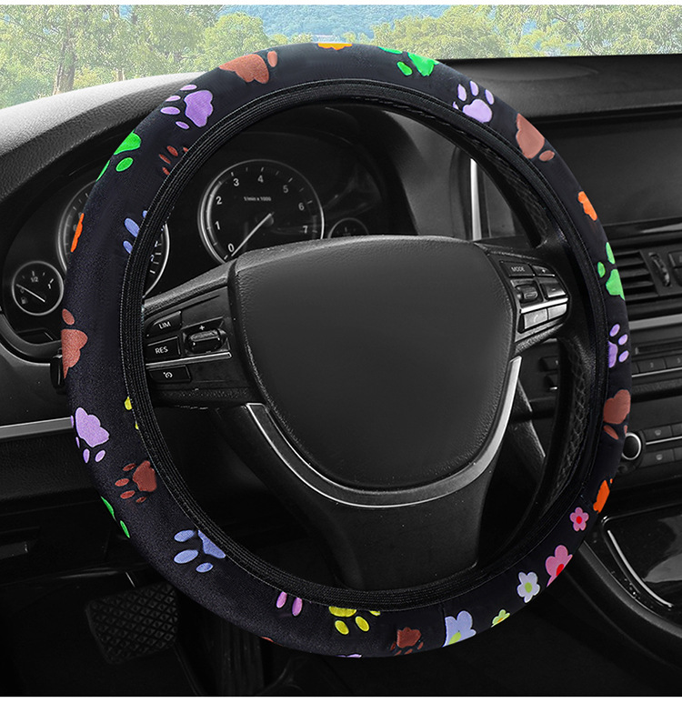 New Butterfly Steering Wheel Cover Without Inner Ring, Universal for All Seasons, Cute Decorative Women's Anti-Slip Handlebar Cover, Cross-Border Amazon