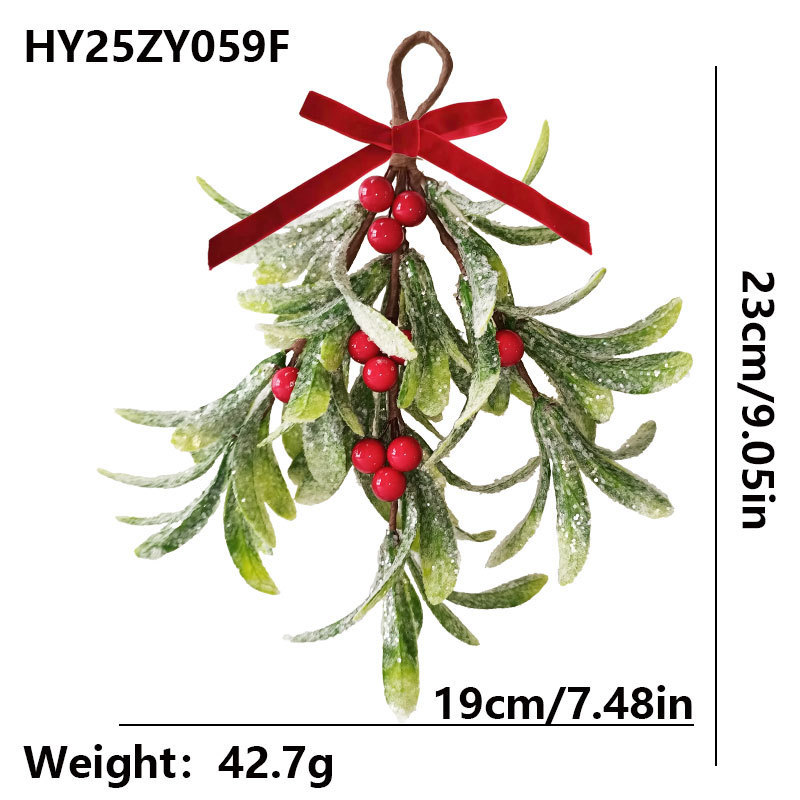 ヨーロッパとアメリカのクロスボーダークリスマスデコレーション、イチジクのハンギングオーナメントシリーズ、模擬緑の植物、ベリー、小さな花束、ソース工場|undefined