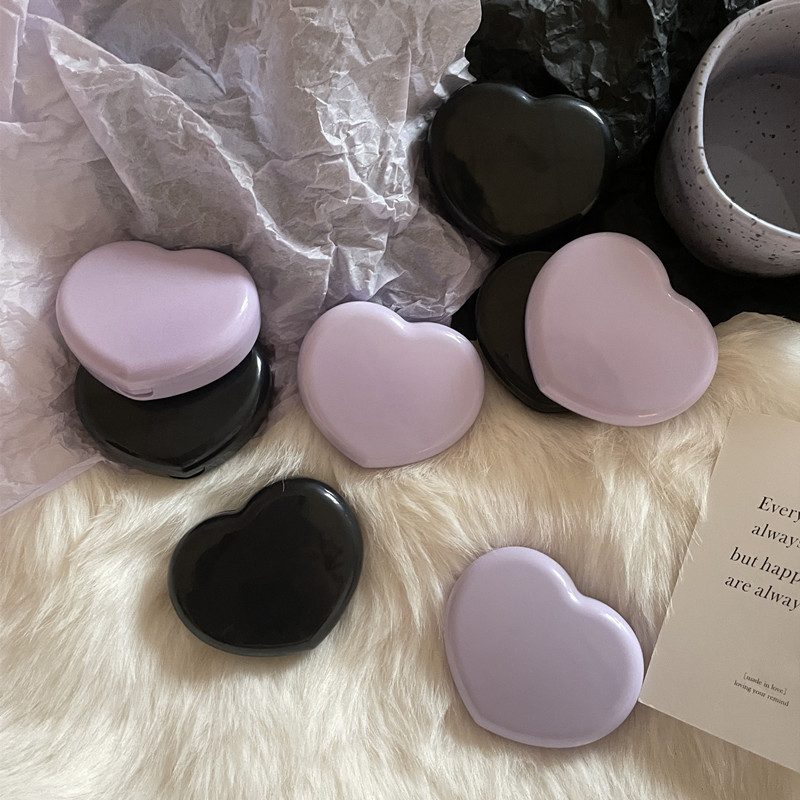 Like fish ins retro autumn and winter purple black small public display white contact lens box beautiful pupil box partner care Box Love