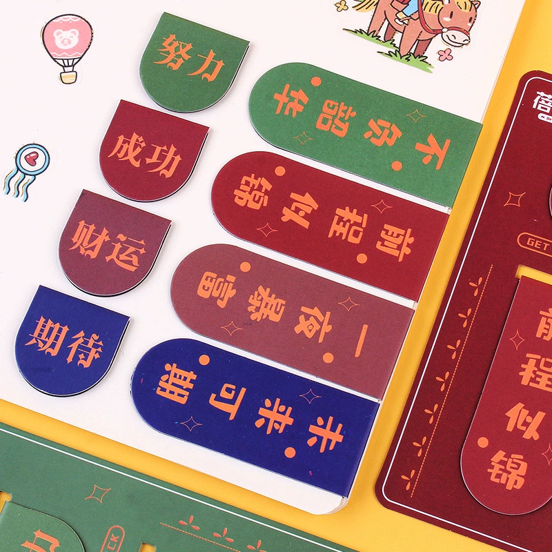 3336 Пряжка для закладки 2 упаковки креативная Закладка со свежим магнитом милый мультфильм забавная магнитная закладка студенческие принадлежности