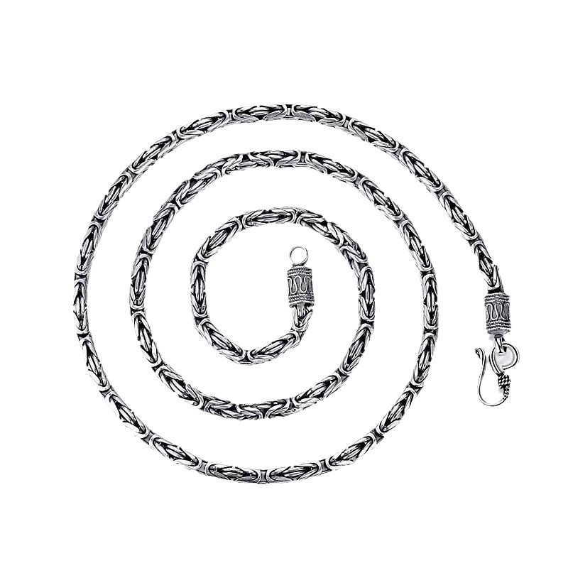 Peace Pattern Thai Silver For Men And Women, Niche Design, High-End Feel, Unique Hip-Hop Style, Boyfriend Style Sweater_voghion.com