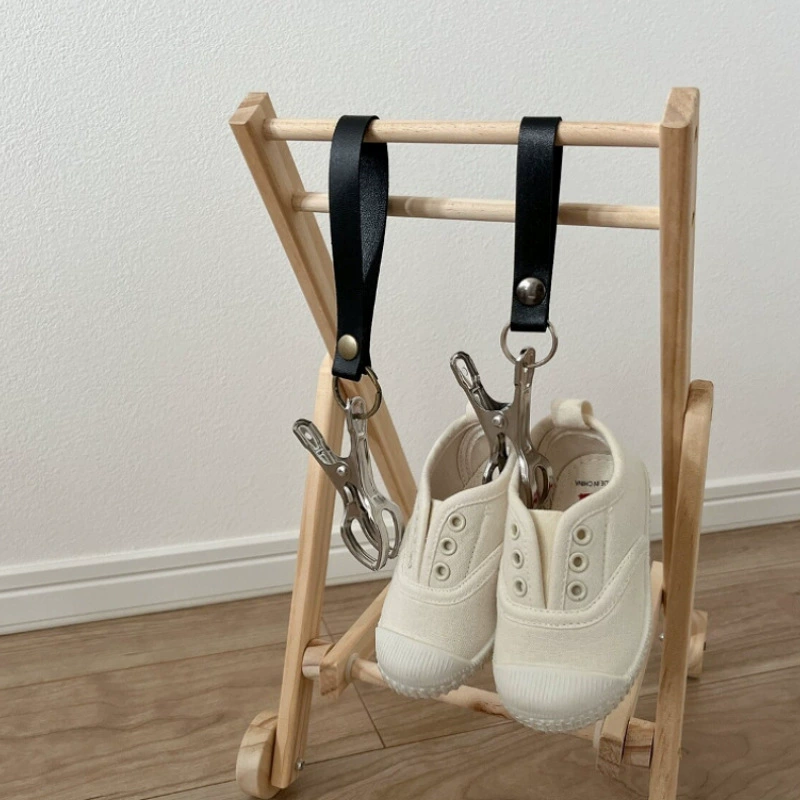 В наличии Держатель для детской обуви Открытый портативный держатель для хранения обуви Бытовая искусственная кожа Персонализированная полка для обуви