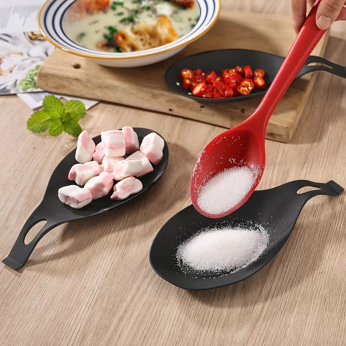 Spatula and Spoon Storage Pad Factory Ready-Made Cross-Border Hot-Selling Dishwasher-Safe Household Kitchenware Storage Accessories