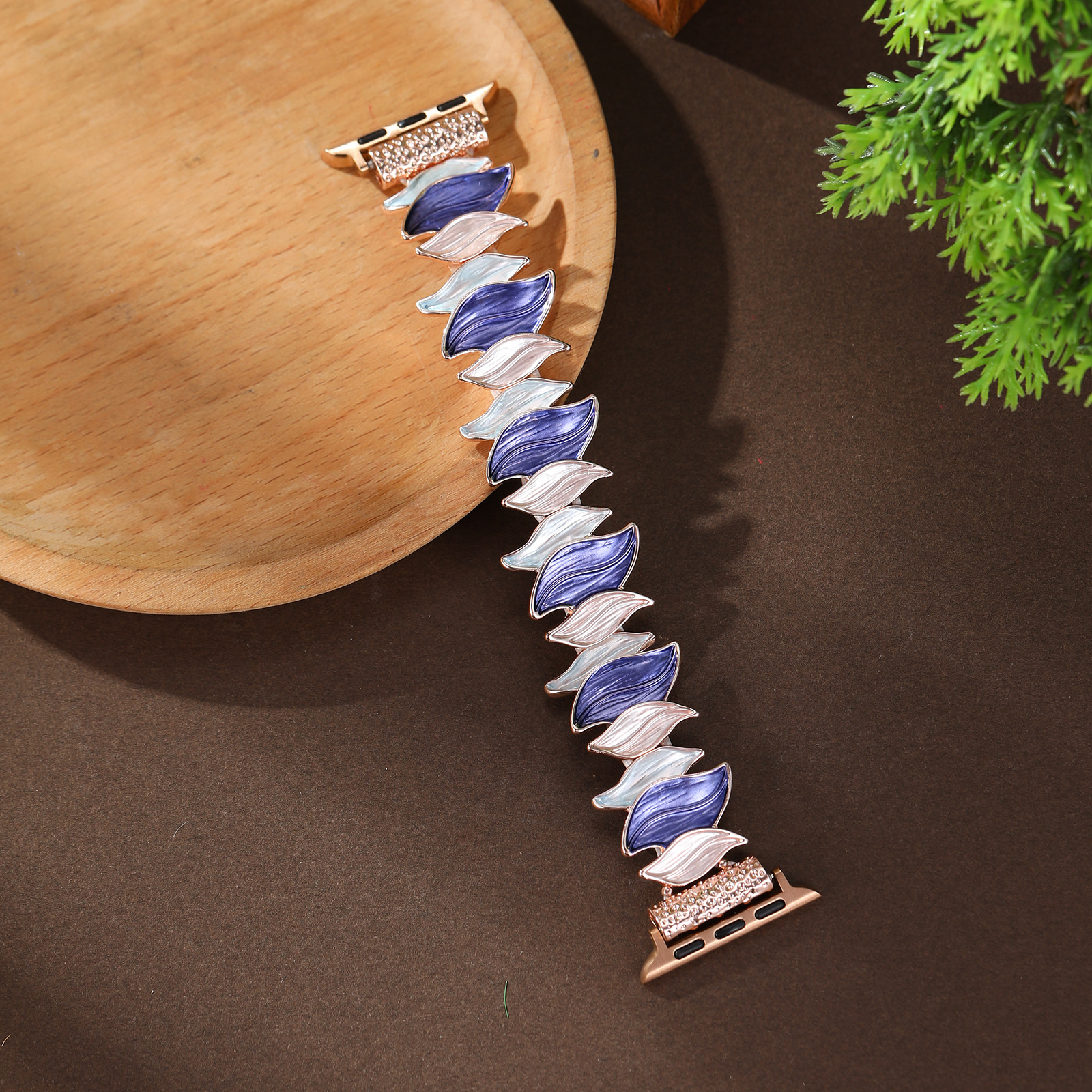 스카이 블루-로즈·탄성 스트랩