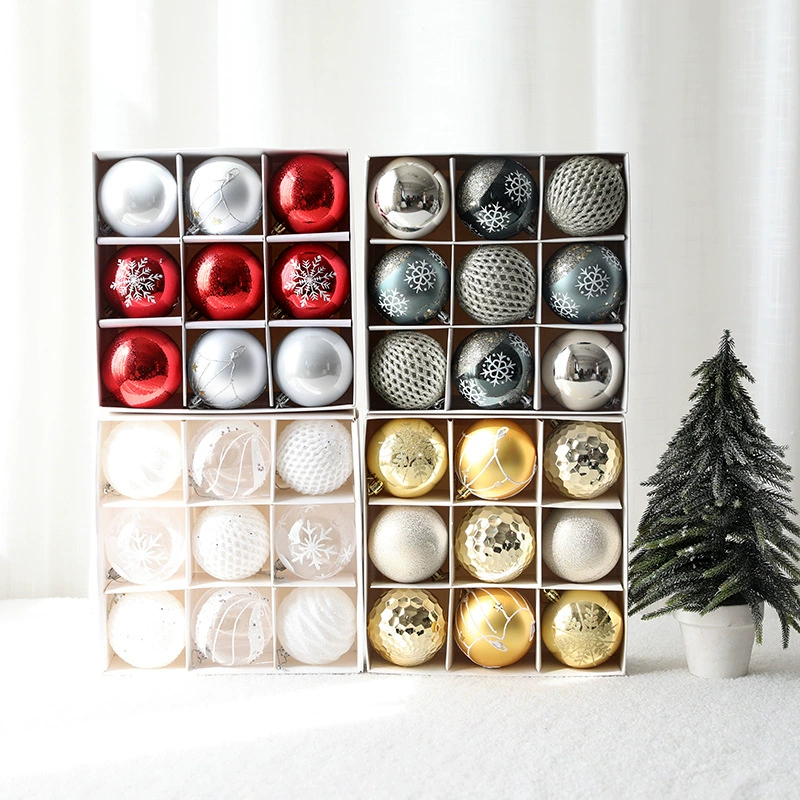 Painted gift box, pendant, Christmas atmospheric decorations, 8cm