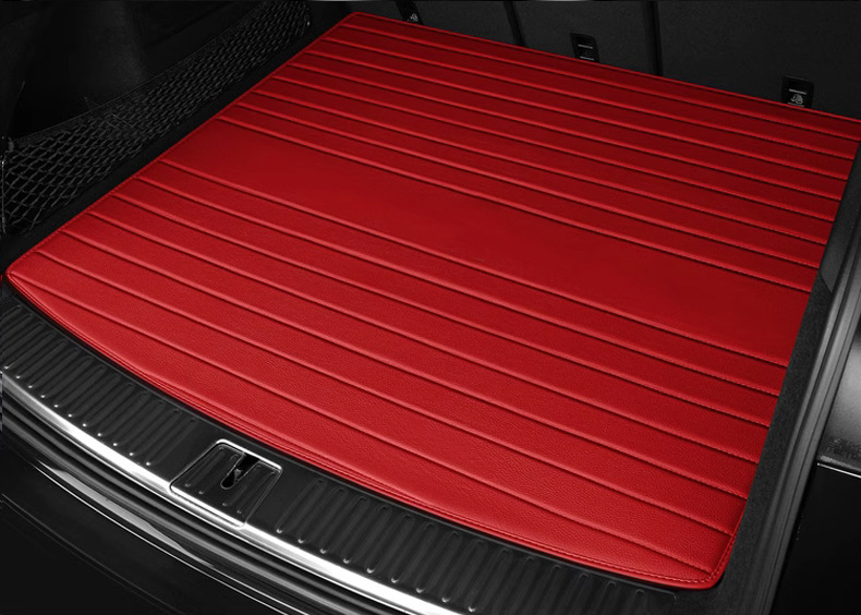 New Model Suitable for Porsche Cayenne/Macan/Panamera/Taycan/718 Car Leather Trunk Mat