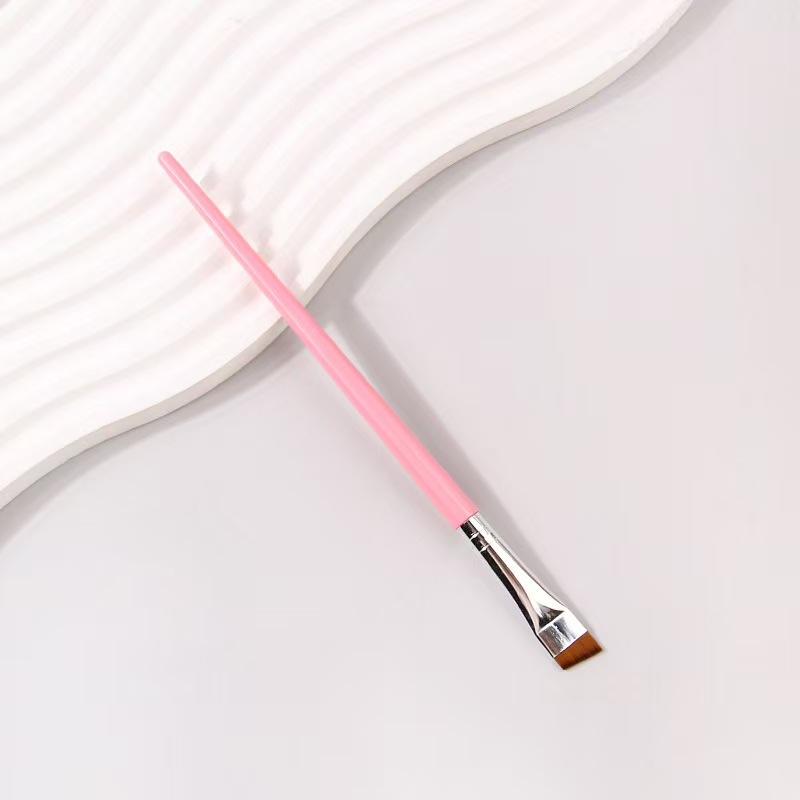 Los fabricantes venden directamente un solo cepillo de maquillaje, cepillo de pelo suave, sombra de ojos, cepillo de labios, herramientas portátiles de belleza y belleza al por mayor para principiantes