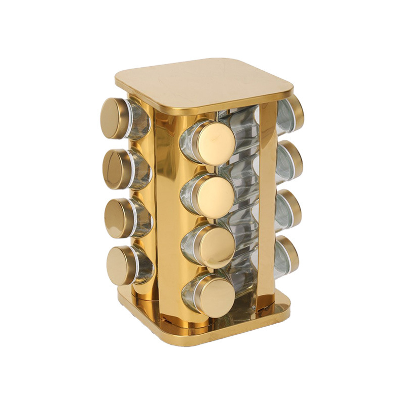 Estante de condimento giratorio de acero inoxidable multicapa, cocina de estilo nórdico, plato giratorio de 360 grados, tanque de condimento, estante de almacenamiento al por mayor image 31