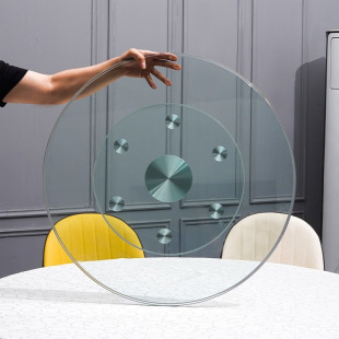 Xingcheng turntable table tempered glass household large round table top rotating base hotel wine wholesale