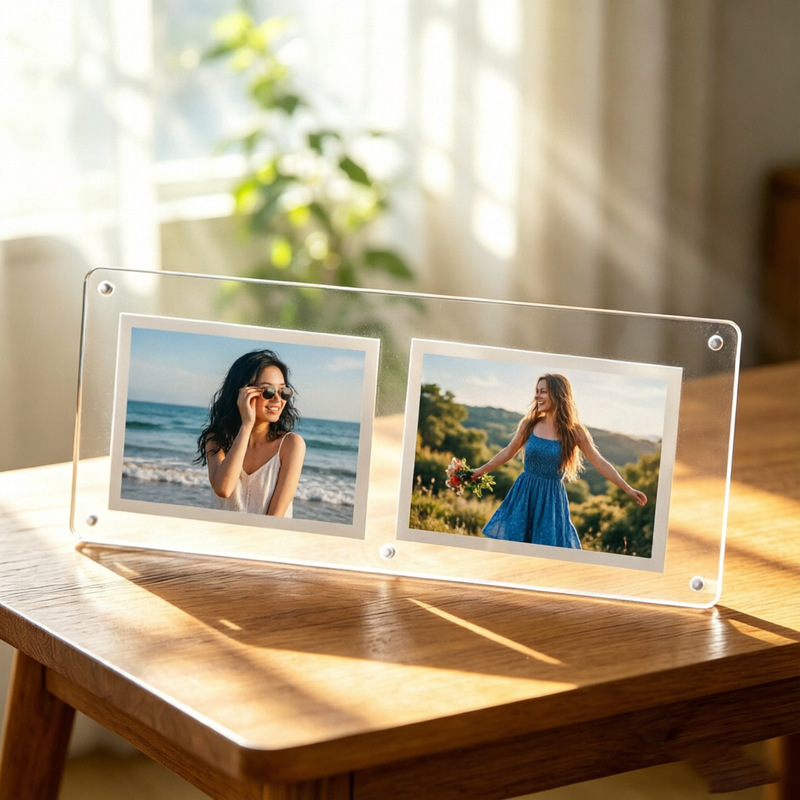 Polaroid Go Dedicated Acrylic Magnetic Transparent Photo Frame for Desktop Home Decoration and Photo Storage