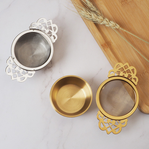 304 stainless steel tea strainer, tea filter, stainless steel tea strainer, lace tea strainer