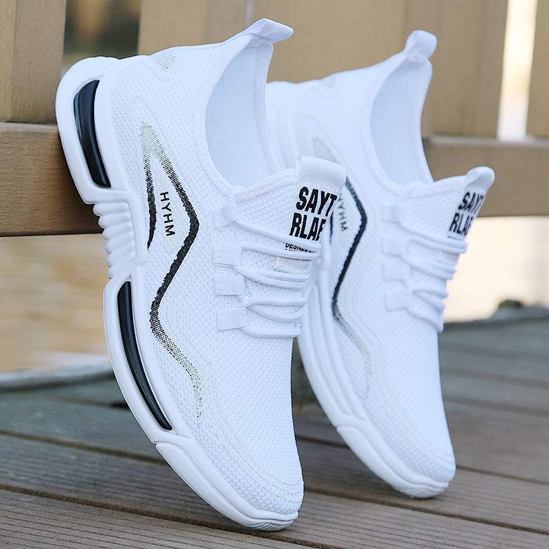 Zapatos de primavera y verano para hombres nuevos zapatos de coco de malla desodorante para hombres zapatos deportivos de tendencia zapatos de malla transpirables zapatos hermosos para hombres