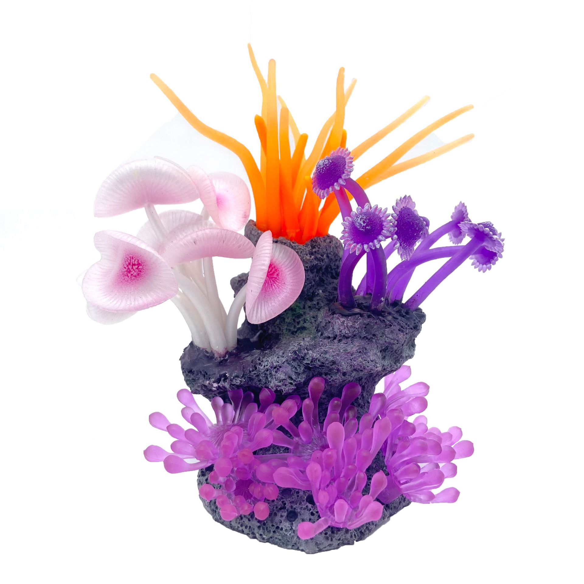 Tanque de peces de coral artificial paisaje lámpara de queroseno Casa Refugio falso árbol de coral tanque de peces decoración del paisaje tanque de agua de mar paisaje